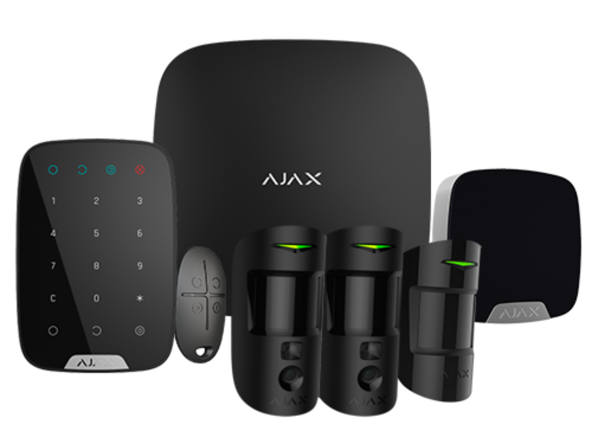 Kit de alarma profesional Ajax con Ethernet y GPRS + sirena exterior