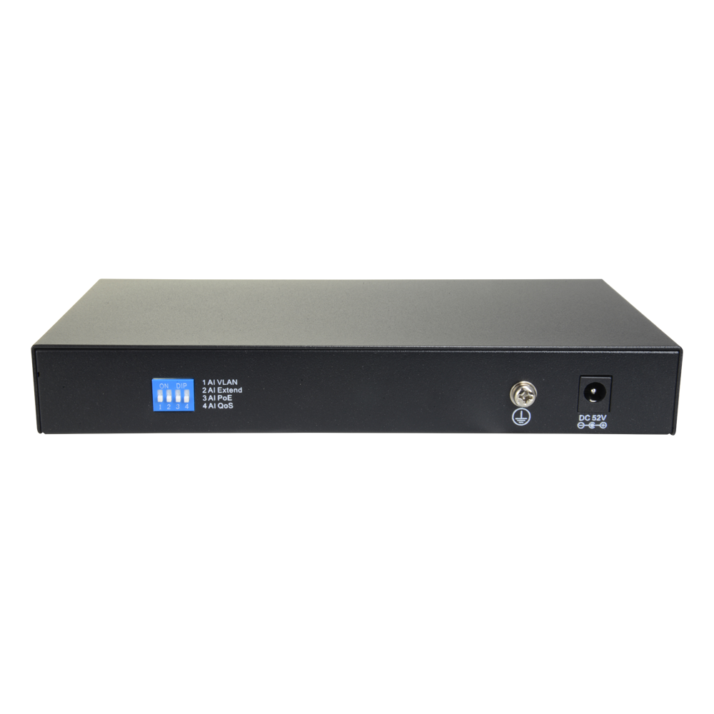 Swtich-Safire SW1008POE-96 parte posterior.