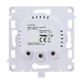 Ajax LIGHTCORE 1G Relé para Interruptor de luz simple