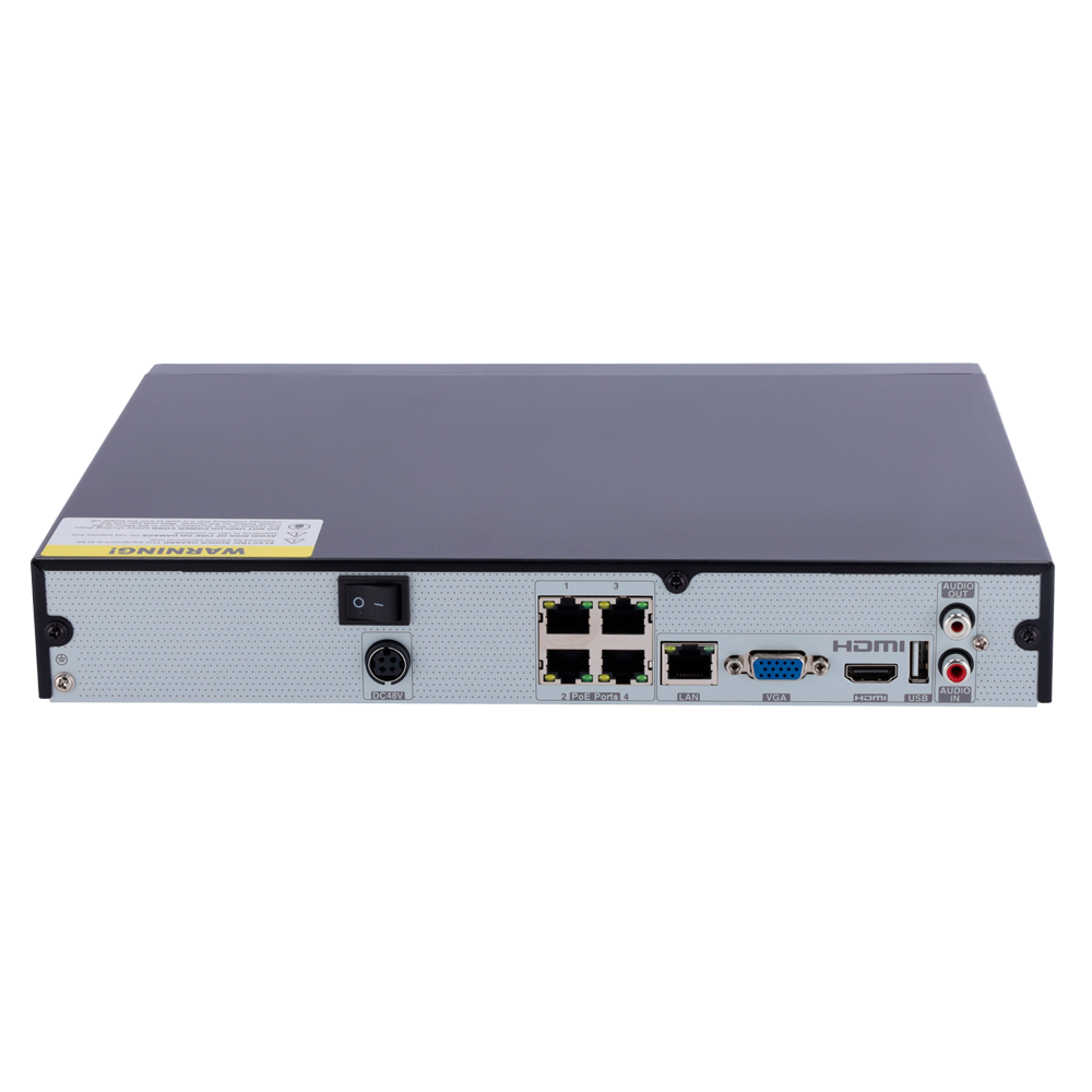 NVR Safire Smart SF-NVR3104-4P-B1 posterior