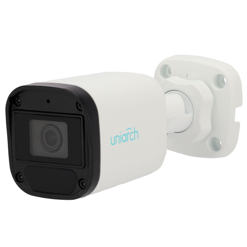 Cámara de vigilancia Uniarch UV-IPC-B124-APF40K - Cámara Bullet IP 4MP con visión nocturna de 30m, PoE y resistencia IP67.