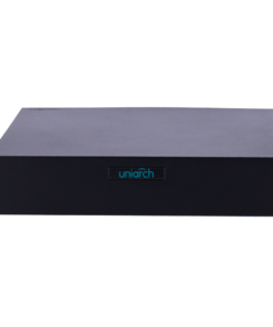 Frontal Grabador Uniarch UV-NVR-108S3-P8 - Grabador NVR de 8 canales con PoE, compresión Ultra265, resolución 6MP y soporte para HDD de 6TB.
