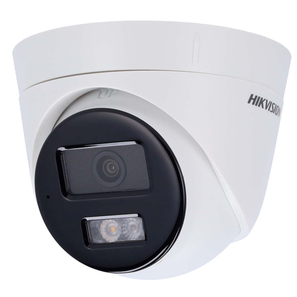 Cámara de Vigilancia Hikvision DS-2CD1343G2-LIU 4MP, Turret IP, Luz Híbrida 30m, PoE, Resistente IP67, Micrófono Integrado