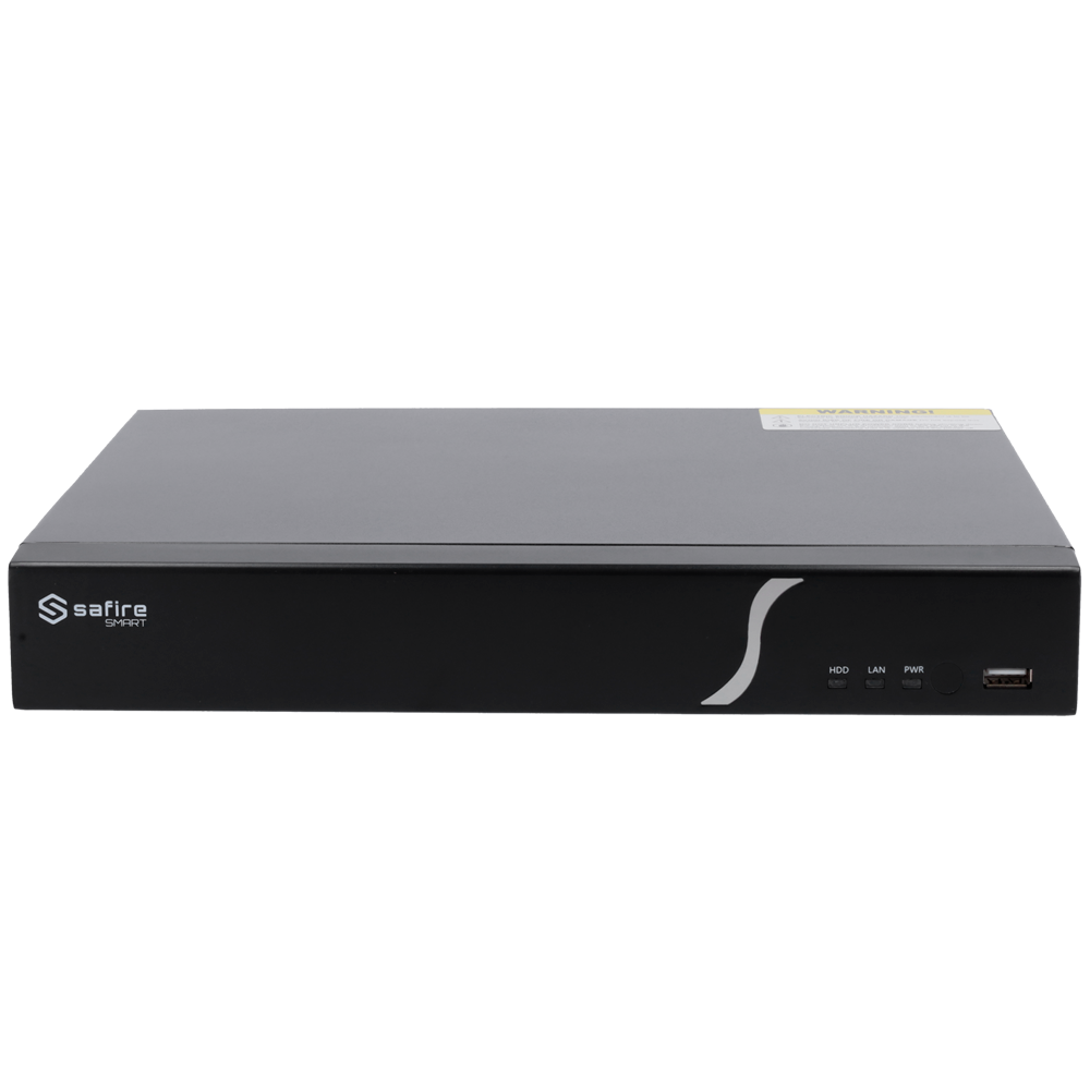 Grabador NVR Safire Smart SF-NVR6104-4P-B2 vista frontal