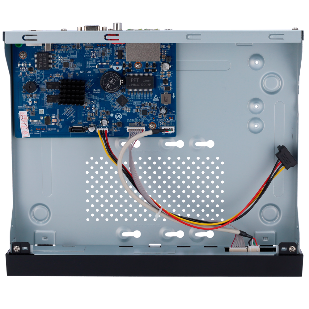 Grabador NVR Safire Smart SF-NVR6104-4P-B2 vista inteirior