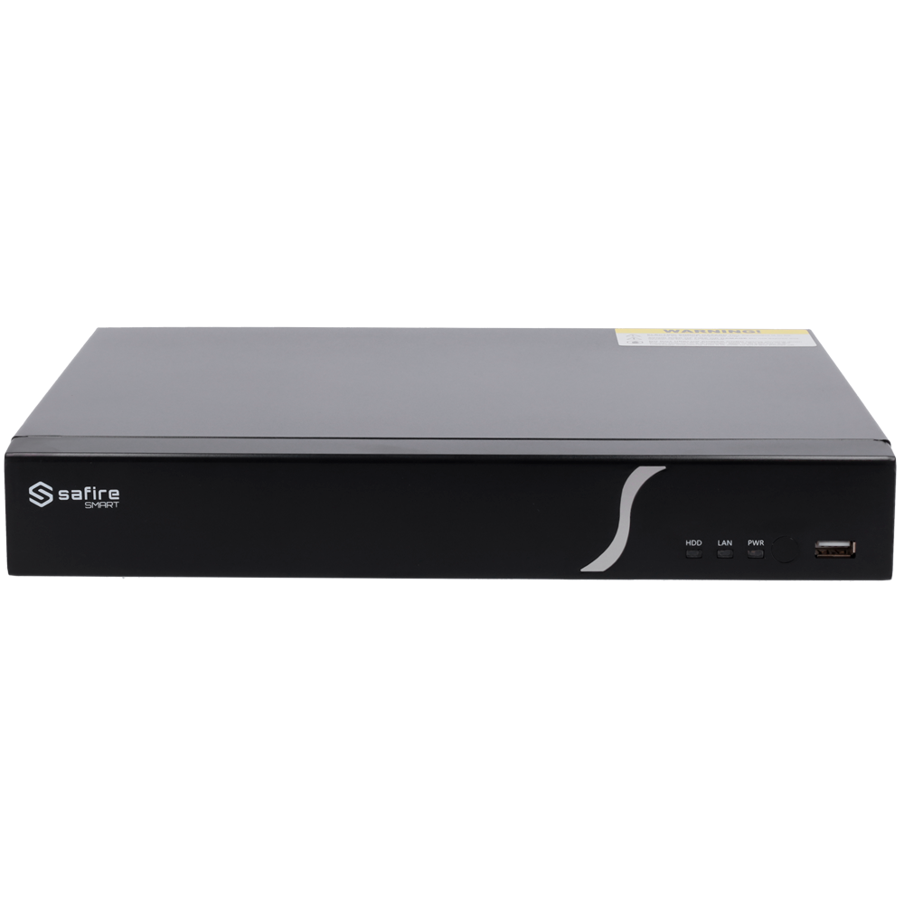 Grabador NVR Safire Smart SF-NVR6108-B2 vista frontal