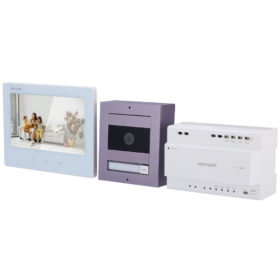 Kit videoportero Hikvision DS-KIS704EY/Aluminum