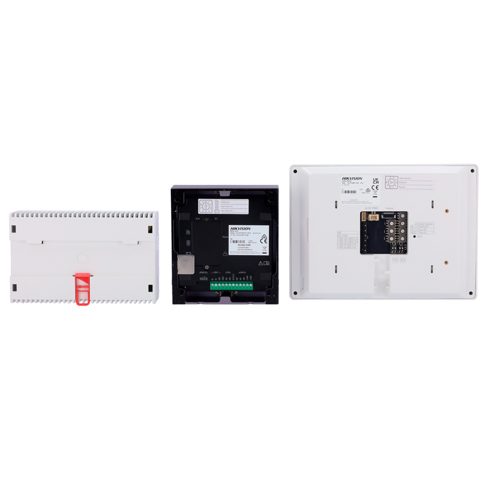 Kit videoportero Hikvision DS-KIS704EYAluminum vista posterior