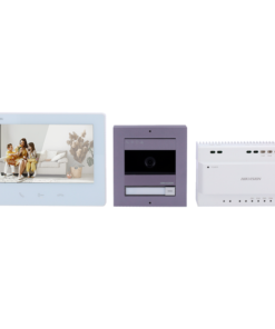 Kit videoportero Hikvision DS-KIS704EYAluminum vista frontal