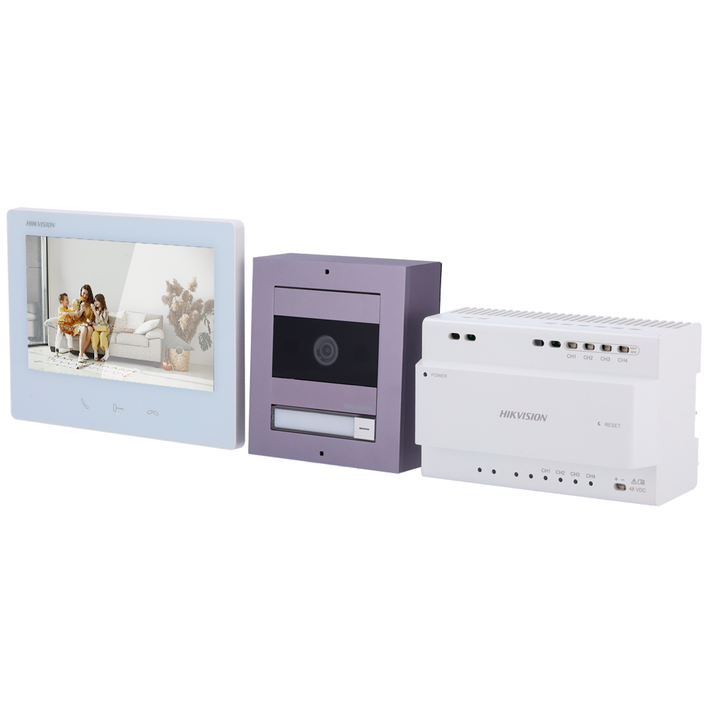 Kit videoportero Hikvision DS-KIS704EYAluminum