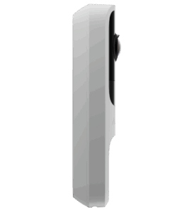 Vista lateral del Ajax Doorbell color blanco