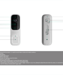 Video timbre Ajax Doorbell partes