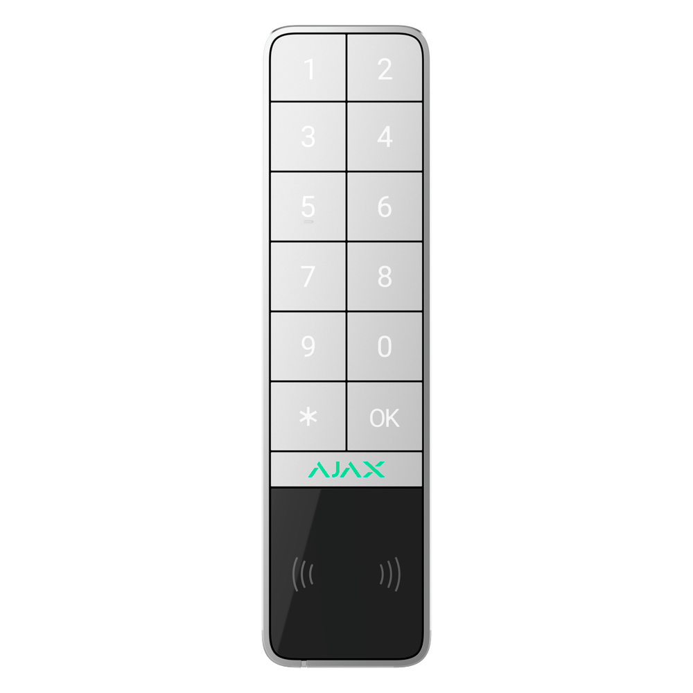 Teclado exterior alarma Ajax AJ-KEYPADOUTDOOR Blanco