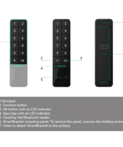 Teclado exterior alarma Ajax AJ-KEYPADOUTDOOR funcion botones