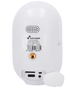 Cámara de vigilancia Nivian con batería NVS-IPC-04-BAT parte trasera